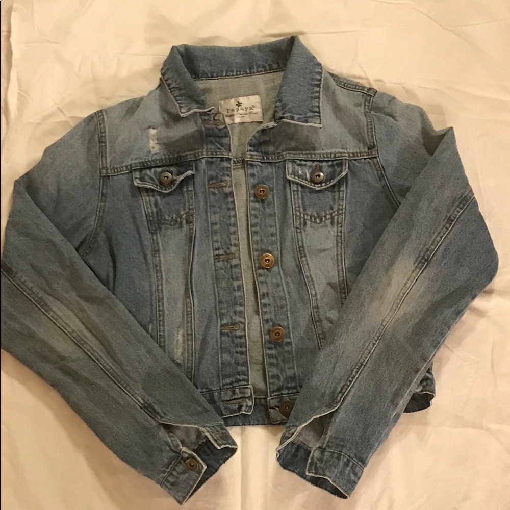 Papaya Brand Jean Jacket-Size Junior Large